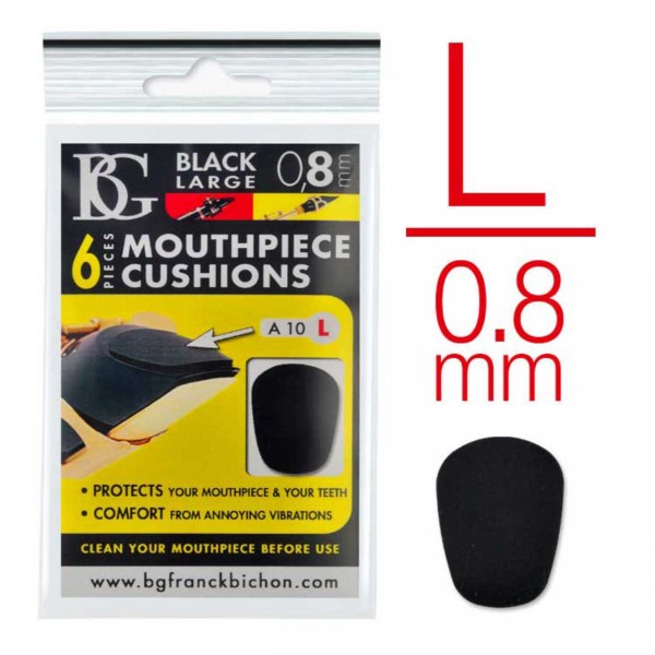 BG Bissgummis A10L schwarz 0,8 mm