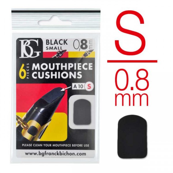 BG Bissgummis A10S schwarz 0,8 mm