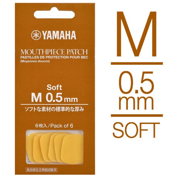 Yamaha Bissgummis Soft (M) transparent 0,5 mm